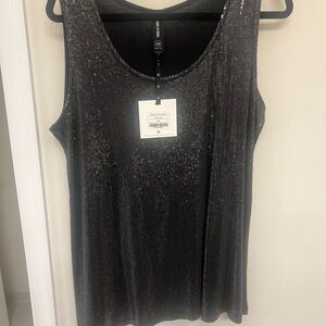 Black Sequin Top